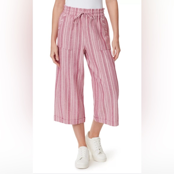NWT- Vanderbilt Rainey Linen Pants - Mauve/ Large - Picture 1 of 6